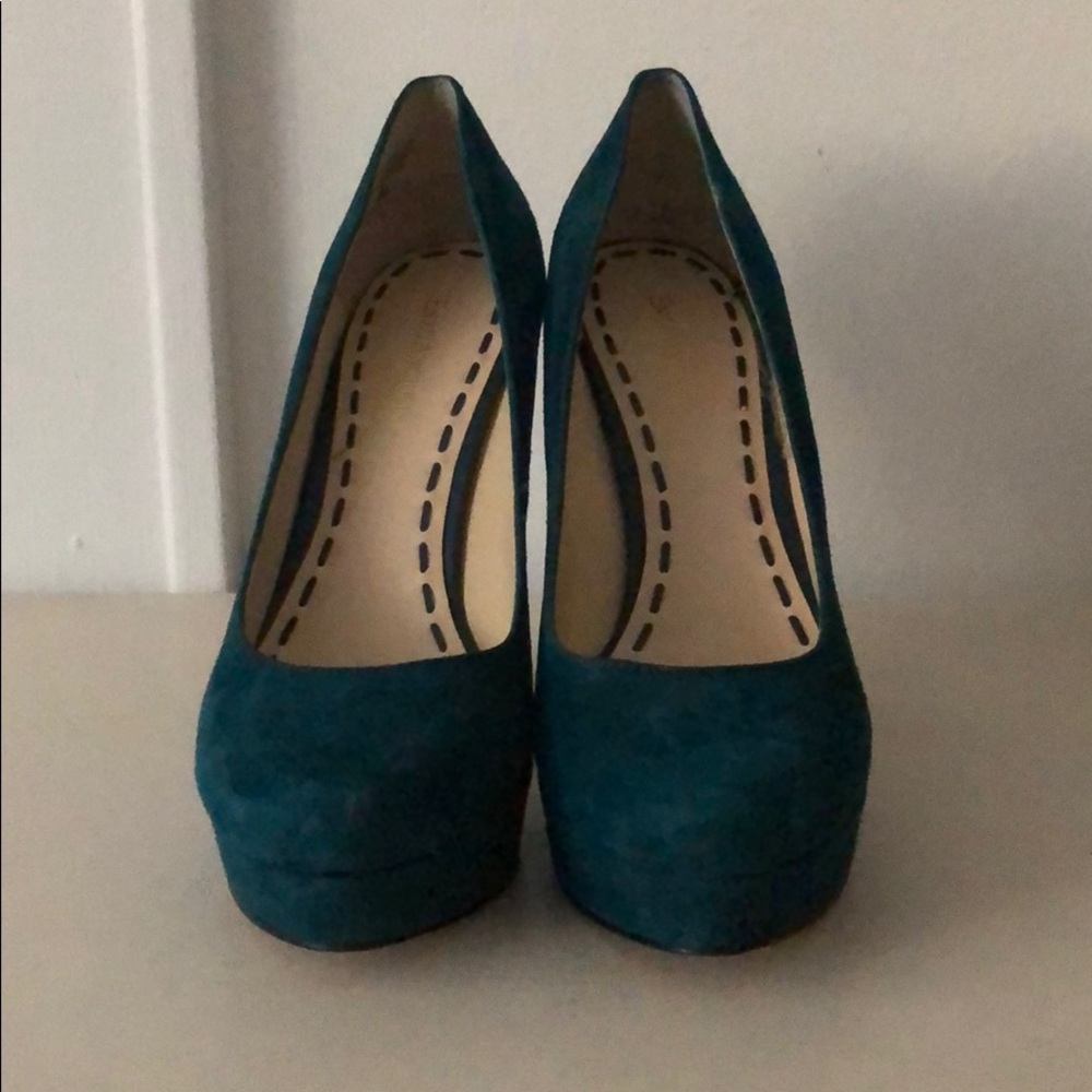 Enzo Angiolini suede platforms. Size 9